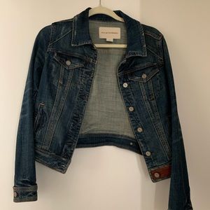 Anthropologie Denim Cropped Jacket